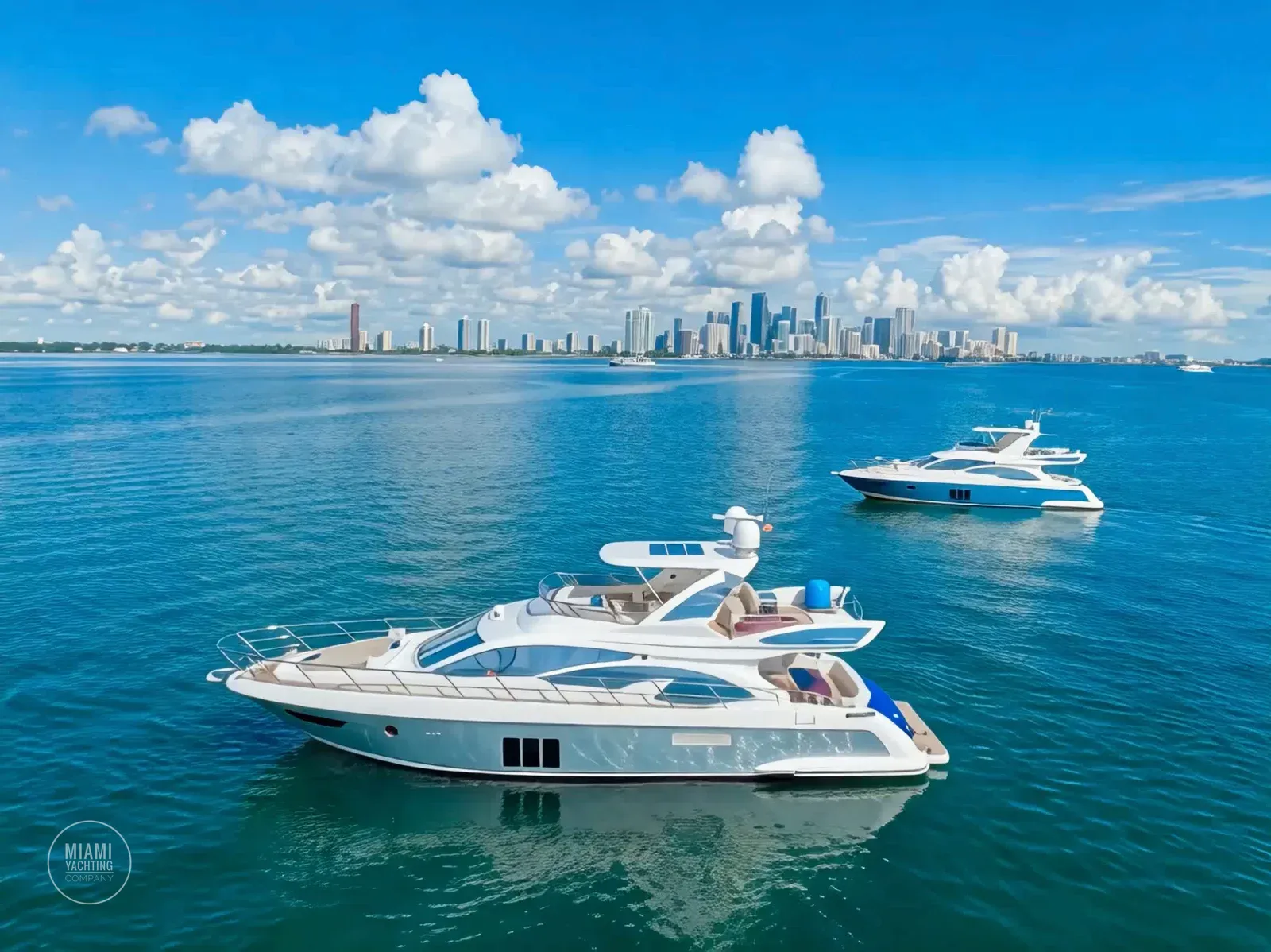 Two 60 ft Azimut yachts